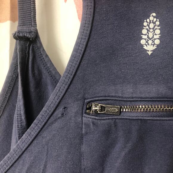 NWOT Free People Movement Blue Indigo Hot Shot Mini Dress Romper Size Small - Picture 15 of 15